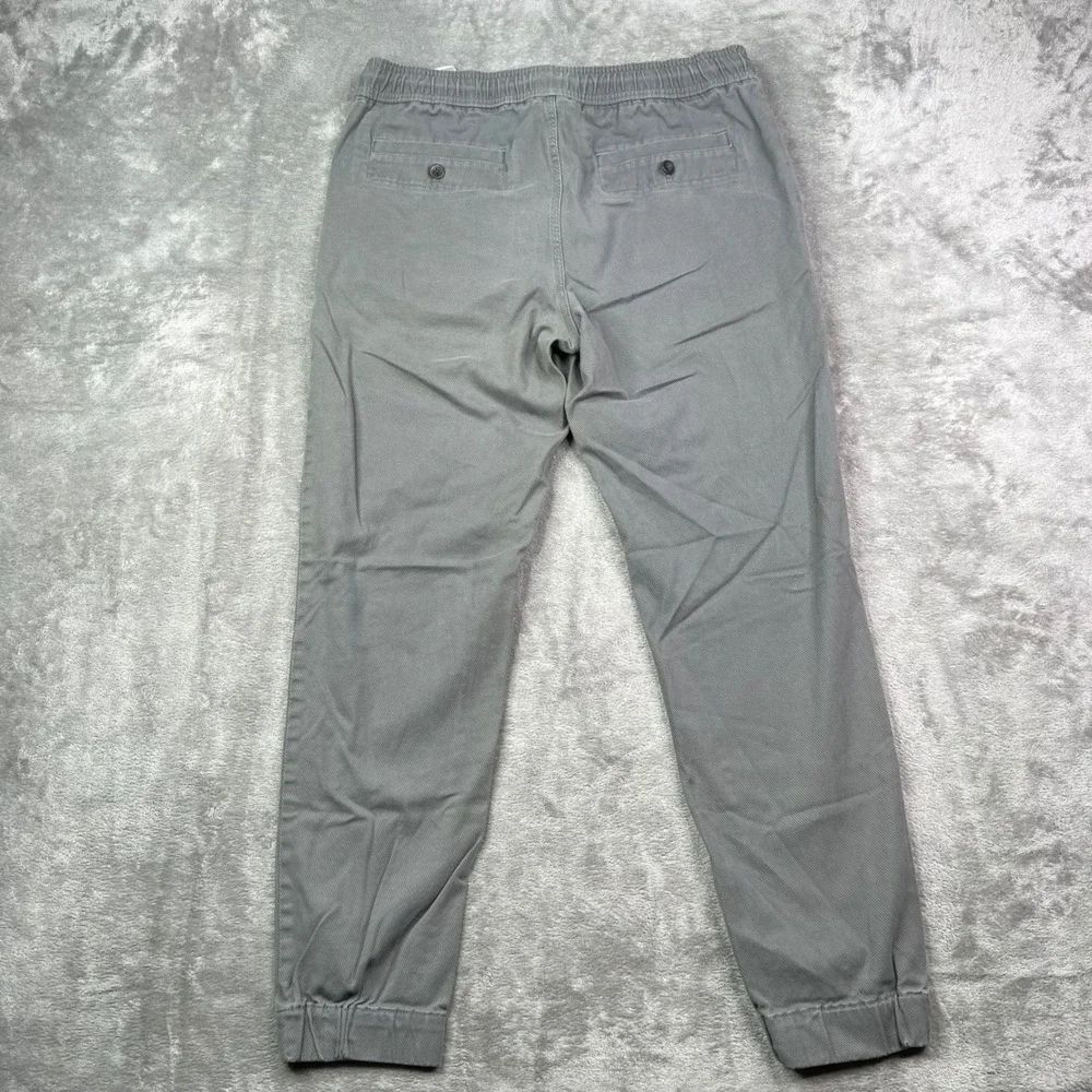 Banana Republic Aiden Fit Joggers Mens 33x32 Fit 33x30 Grey Cotton Twill Cuffed